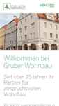 Mobile Screenshot of gruberwohnbau.de
